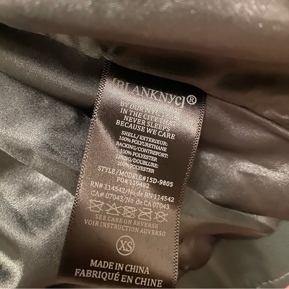 BLANK NYC Green Faux Leather Moto Jacket NEW - Picture 9 of 13